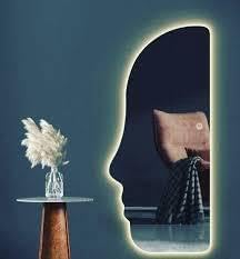 Smart touch-screen wall mirror with LED lighting, 165×65 cm - Full-length anti-fog decorative mirror with 3 adjustable lighting modes (warm, neutral, white), dimmable brightness, memory function, and frameless polished glass.