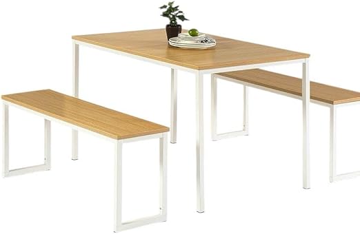 Modern dining table with a compact and practical design for small spaces, 1.2m x 70cm, white