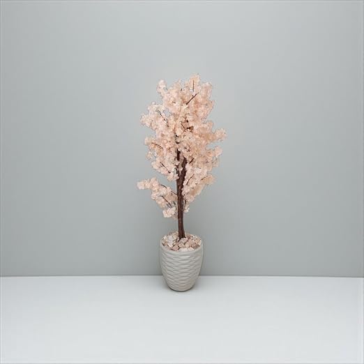 Artificial jasmine plant, 150cm tall, with a dense, three-trunk design, a realistic artificial tree for indoor and outdoor use, complete with a plastic pot, pebbles, and Simon.