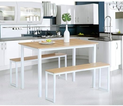 Modern dining table with a compact and practical design for small spaces, 1.2m x 70cm, white