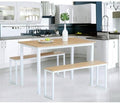 Modern dining table with a compact and practical design for small spaces, 1.2m x 70cm, white