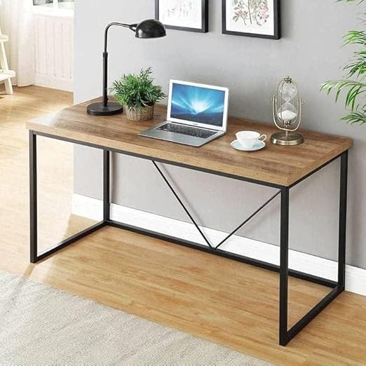 Modern desk 120cm black/brown - black and brown