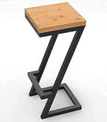Bar stool - black, wood metal