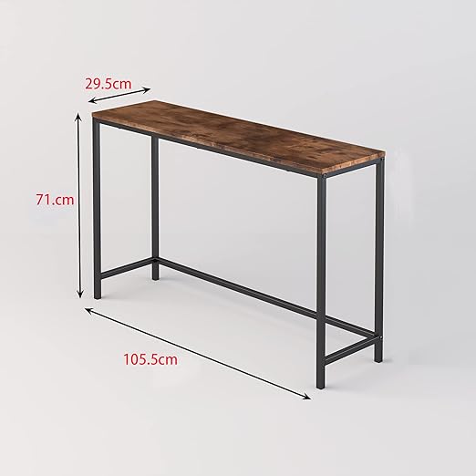 Fopam console table, narrow entryway tables, slim sofa table behind the sofa, long hallway table