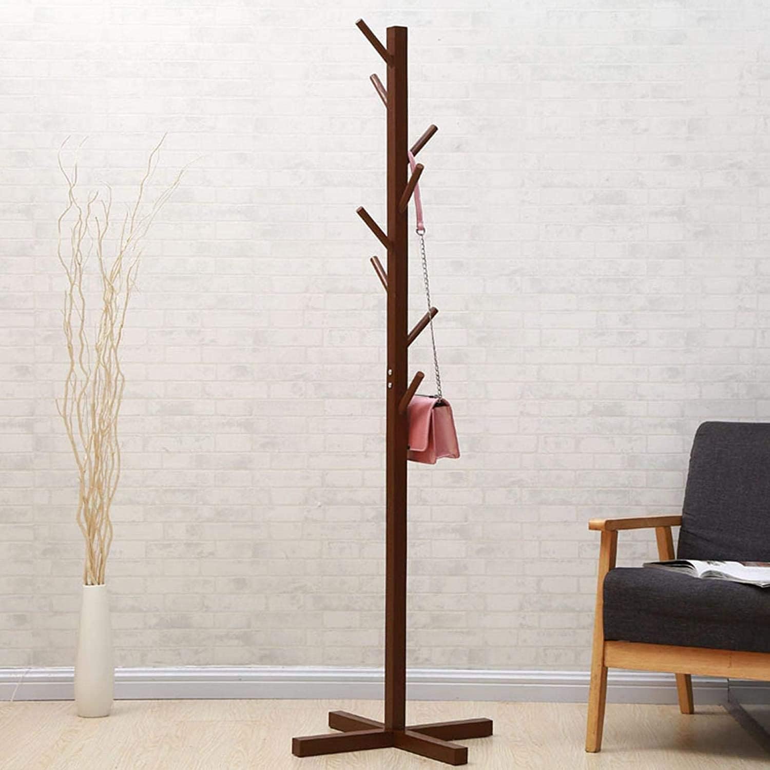 Metal clothes hanger (camel color)