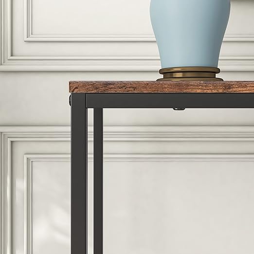 Fopam console table, narrow entryway tables, slim sofa table behind the sofa, long hallway table