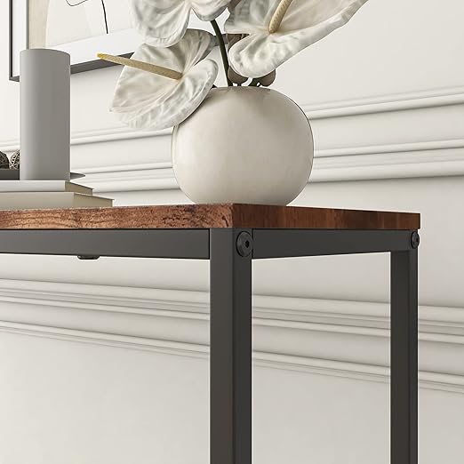 Fopam console table, narrow entryway tables, slim sofa table behind the sofa, long hallway table