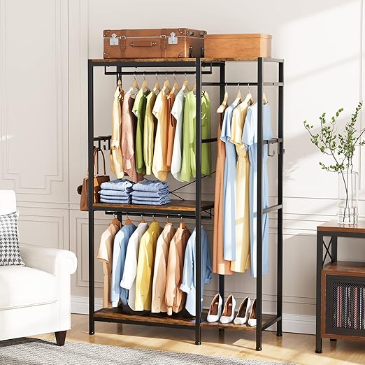 Tarkari freestanding wardrobe, heavy-duty wardrobe...