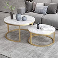 Two-piece nesting coffee table