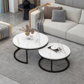Two-piece nesting table