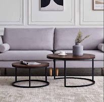 nesting table, two pieces