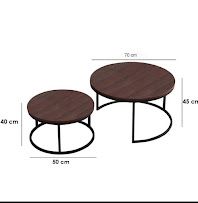 nesting table, two pieces
