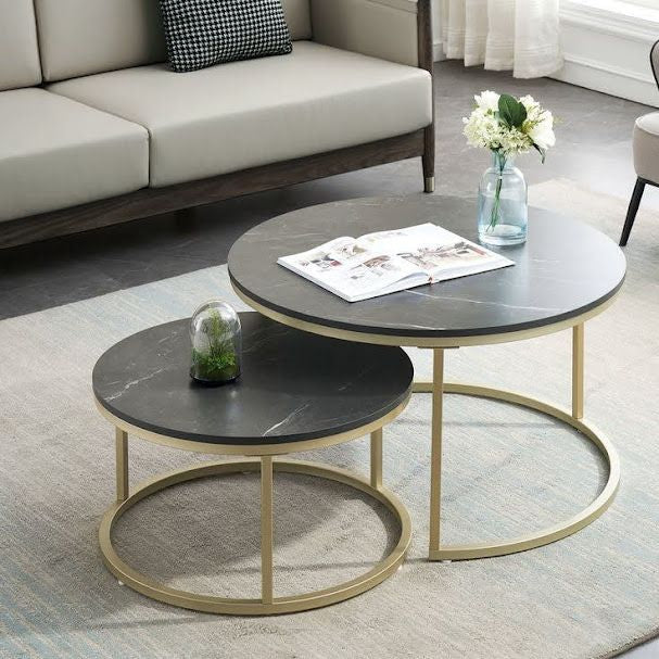 Two-piece nesting table