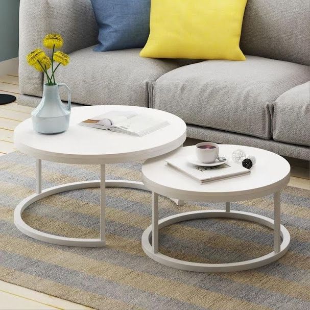 Two-piece nesting table