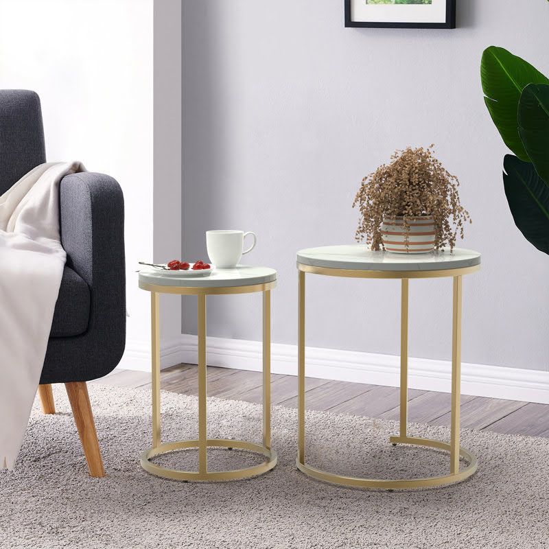 Two-piece nesting table