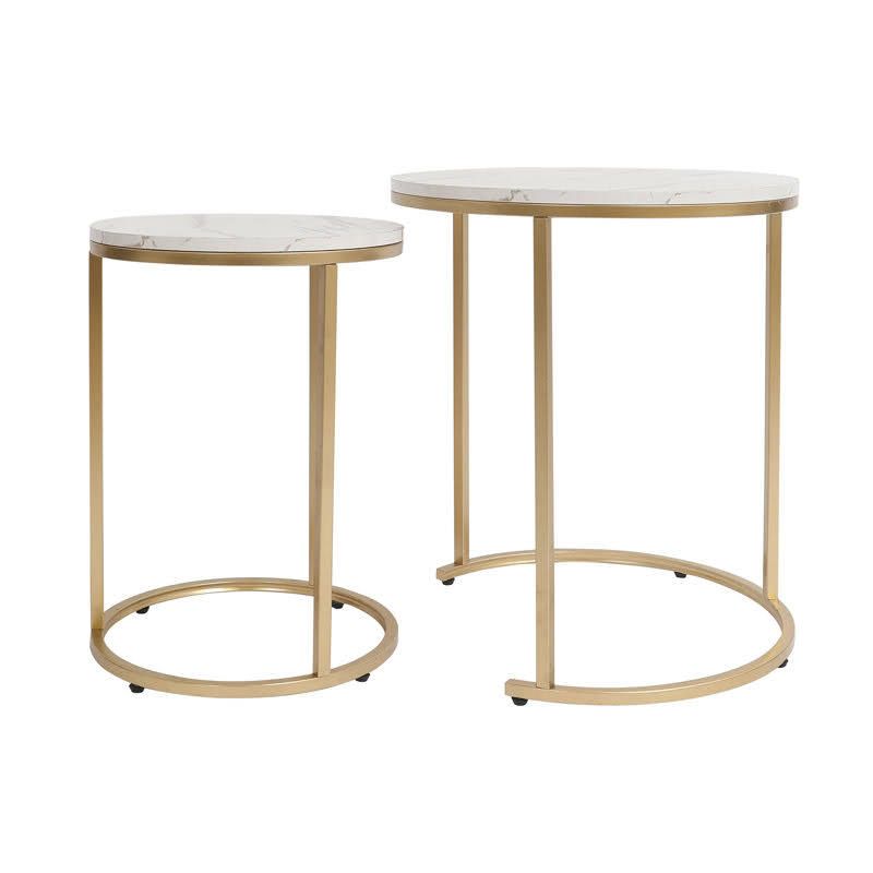 Two-piece nesting table