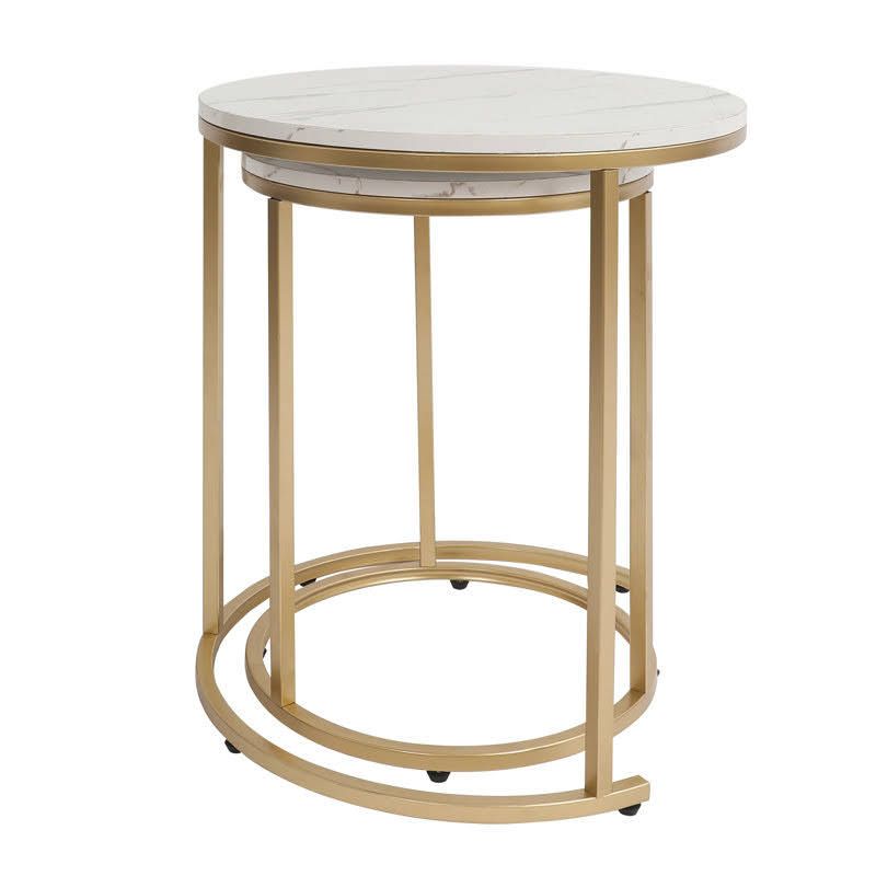 Two-piece nesting table