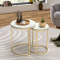 Two-piece nesting table