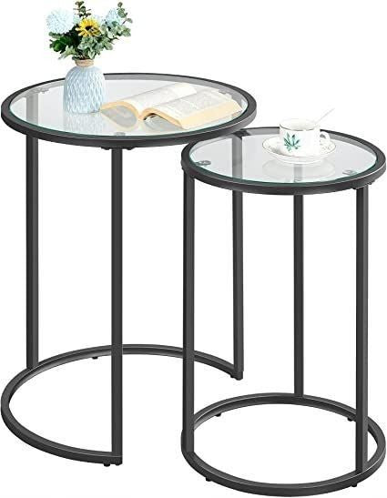 Two-piece nesting table