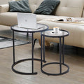 Two-piece nesting table