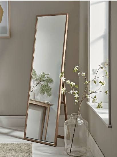Full-length folding mirrors