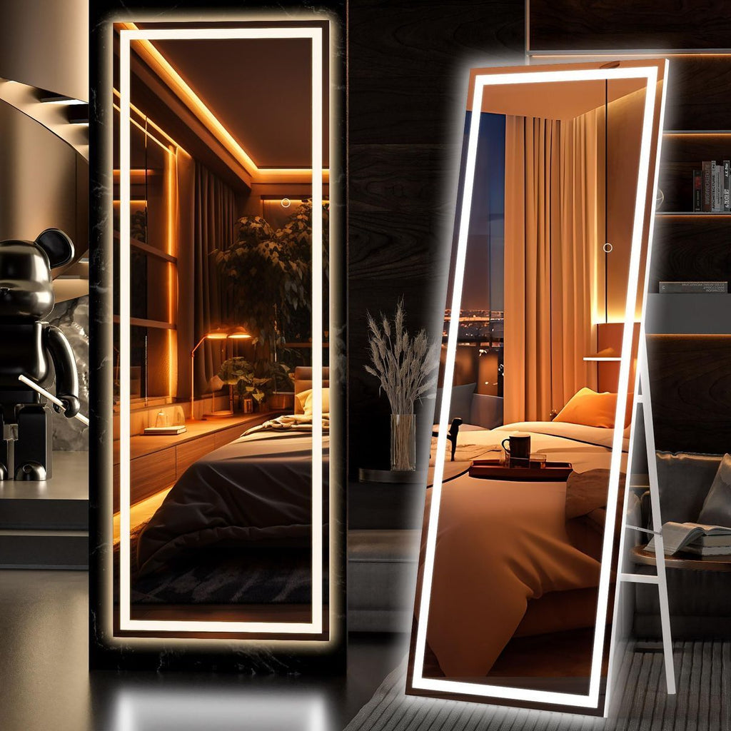 Full-length LED mirror