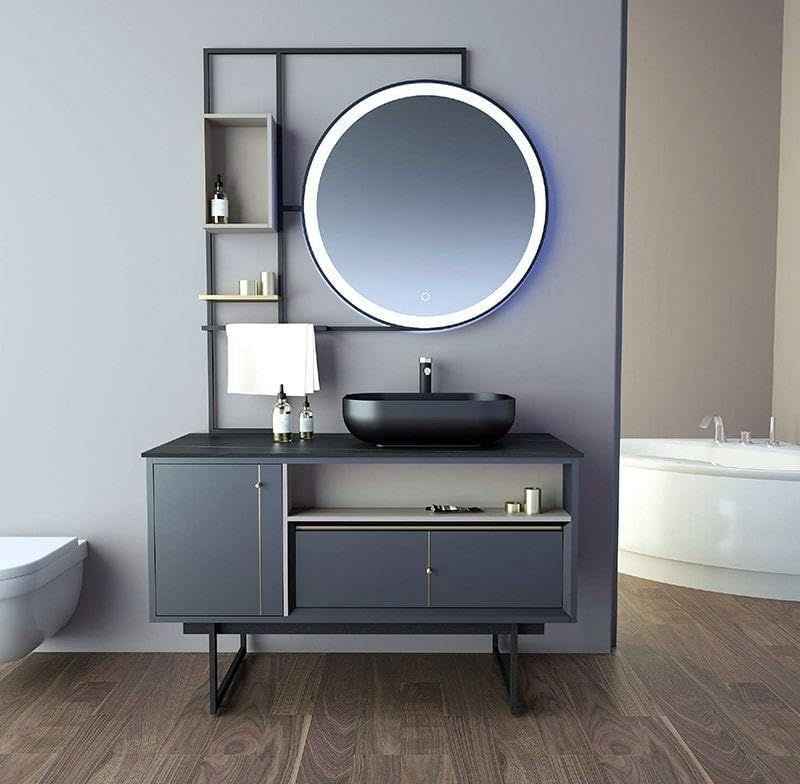 Round mirror, 70cm diameter.