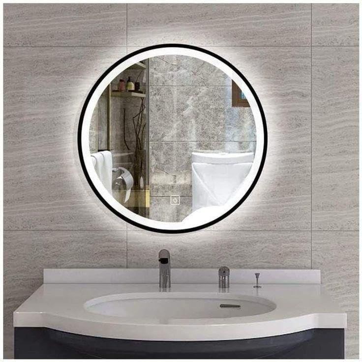 Round mirror, 70cm diameter.