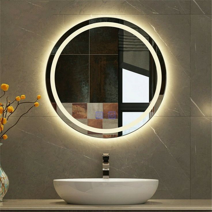 70cm diameter round mirror with LED