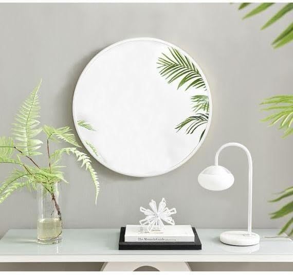 Round mirror, metal frame, 70cm diameter