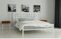 Metal bed 160 geometric design
