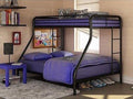 black metal bunk bed