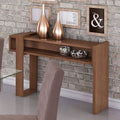 Natural wood console