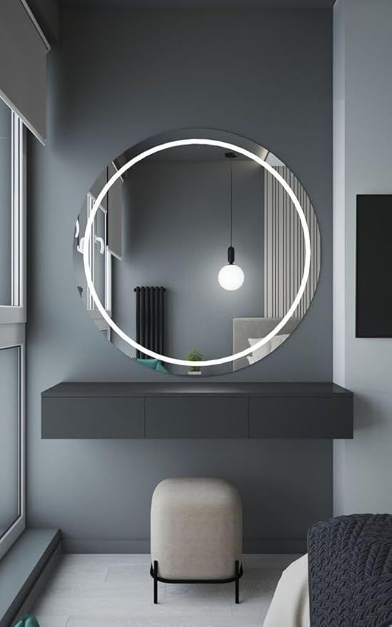 Illuminated mirror - 80 cm - White LED backlight