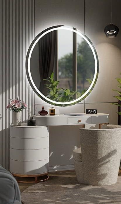 Illuminated mirror - 80 cm - White LED backlight