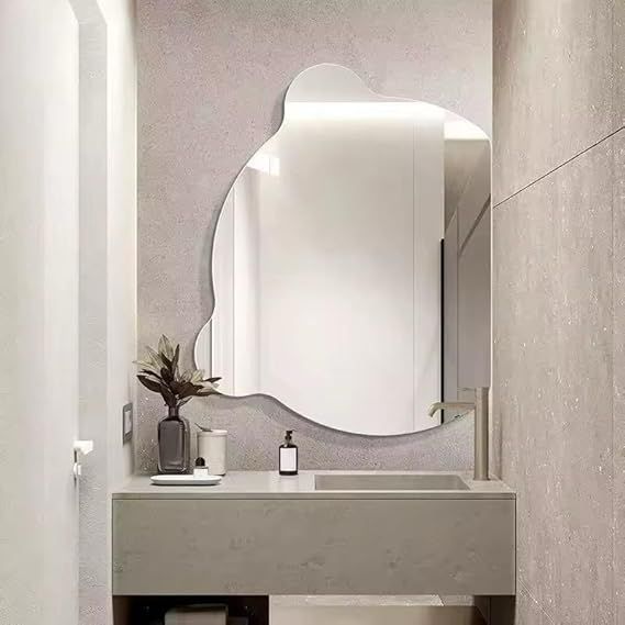 Leon Home Smart Touchscreen LED Wall Mirror 95x95cm - Luxury Square Anti-Fog Bathroom Mirror with 3 Adjustable Lighting Modes (Warm, Neutral, White), Dimmable Brightness, Memory Control, Frameless Finish