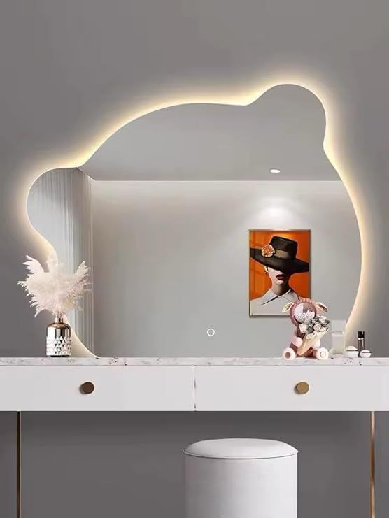 Leon Home Smart Touchscreen LED Wall Mirror 95x95cm - Luxury Square Anti-Fog Bathroom Mirror with 3 Adjustable Lighting Modes (Warm, Neutral, White), Dimmable Brightness, Memory Control, Frameless Finish