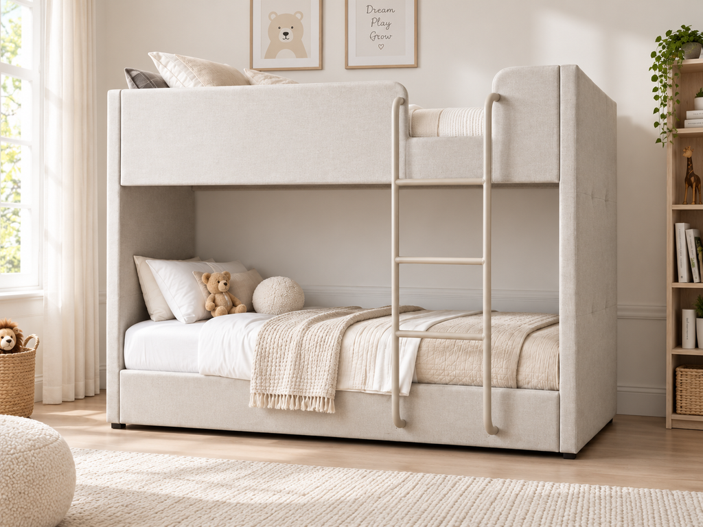 سرير دورين منجد بشاسيه معدن من LION HOME