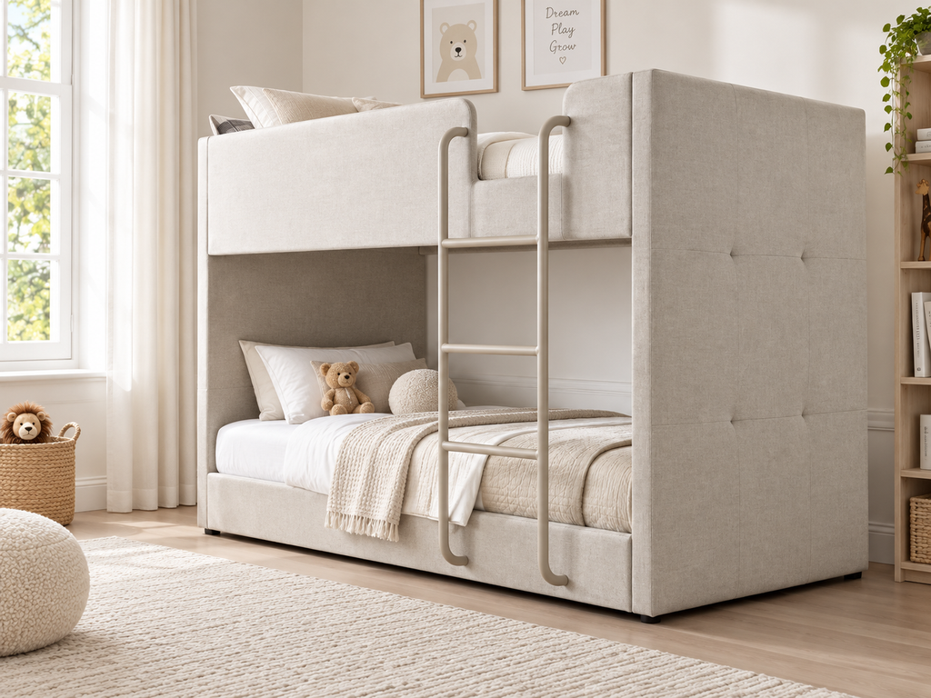 سرير دورين منجد بشاسيه معدن من LION HOME